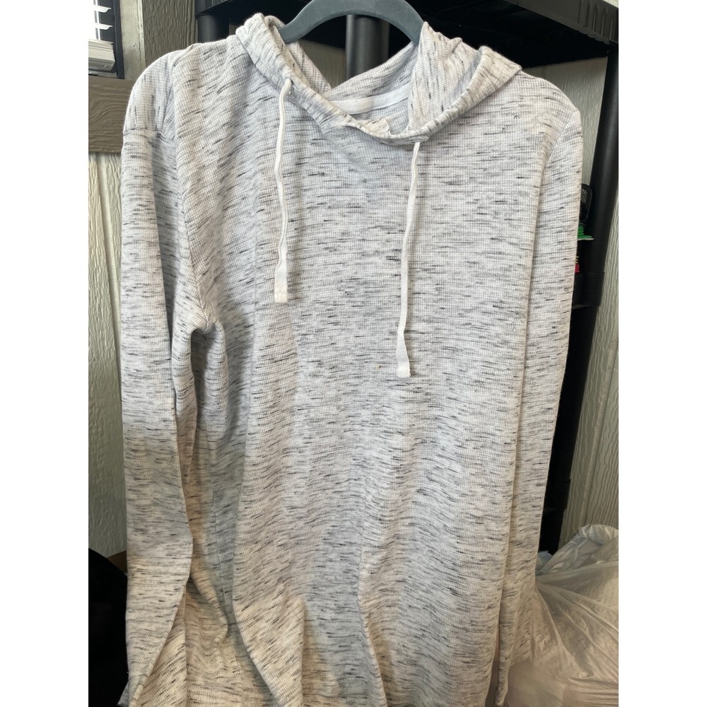 Rustic Soul Hoodie Lightweight Knit‎ Pullover Mens Size M Heather Gray